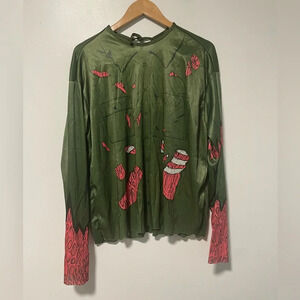 Halloween Zombie Costume Top - One Size